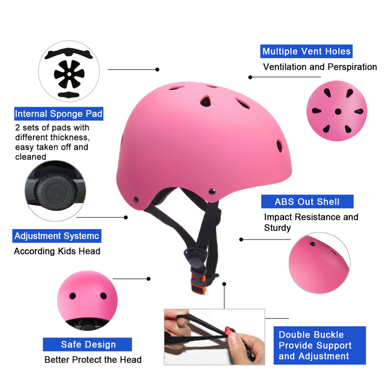 GLAF Kids Bike Helmets in Pink In Stock USA
