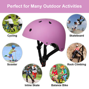 GLAF Kids Bike Helmets in Purple In Stock USA