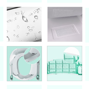 GLAF Toddler Potty Training Seat for Toilet with Ladder in green In Stock USA