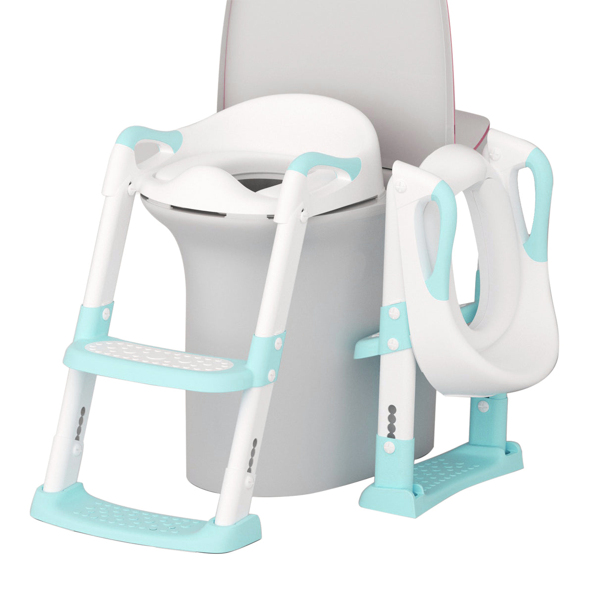 GLAF Toddler Potty Training Seat for Toilet with Ladder in green In Stock USA
