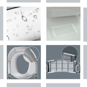GLAF Toddler Potty Training Seat for Toilet with Ladder in gray white In Stock USA