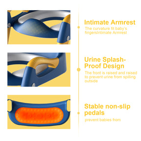 GLAF Toddler Potty Training Seat for Toilet with Ladder in blue yellow In Stock USA