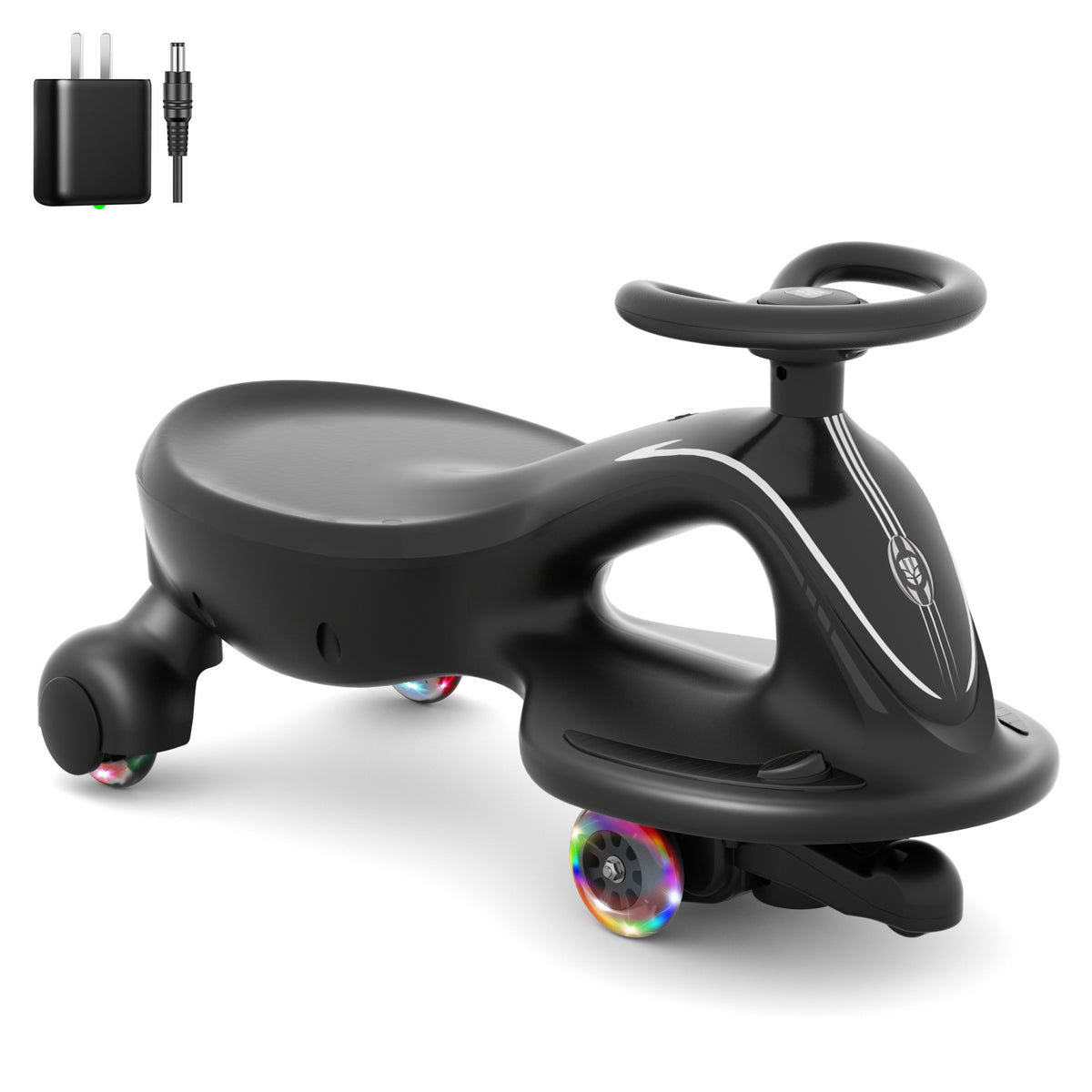 XJD 2 in 1 Electric Wiggle Car Black In Stock USA