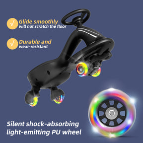 XJD 2 in 1 Electric Wiggle Car Black In Stock USA