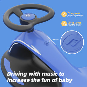 XJD 2 in 1 Electric Wiggle Car Blue In Stock USA