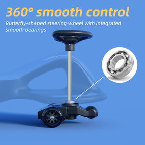 XJD 2 in 1 Electric Wiggle Car Blue In Stock USA