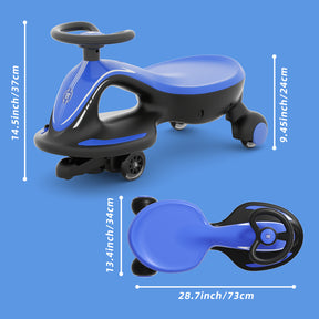 XJD 2 in 1 Electric Wiggle Car Blue In Stock USA