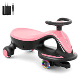 Pre-sale, XJD 2 in 1 Electric Wiggle Car 360° rotating Pink