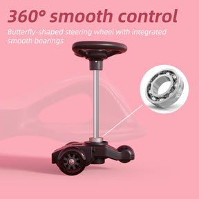 Pre-sale, XJD 2 in 1 Electric Wiggle Car 360° rotating Pink