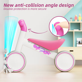 XJD Baby Balance Bikes 4 Wheels Mini Bike Air In Rose Red In Stock USA