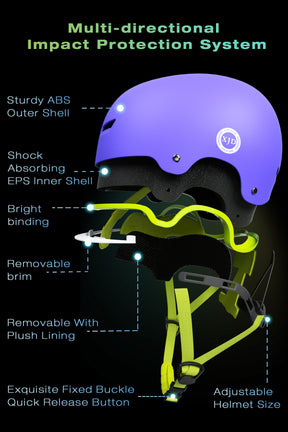 XJD Kids Bike Helmet Lavender In Stock USA