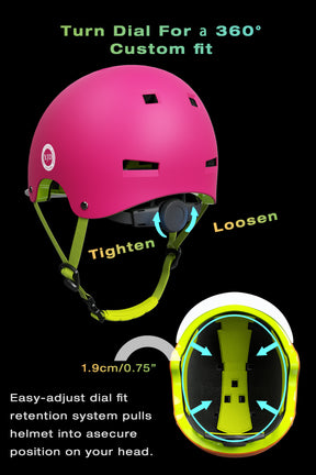 XJD Kids Bike Helmet Rose Red In Stock USA
