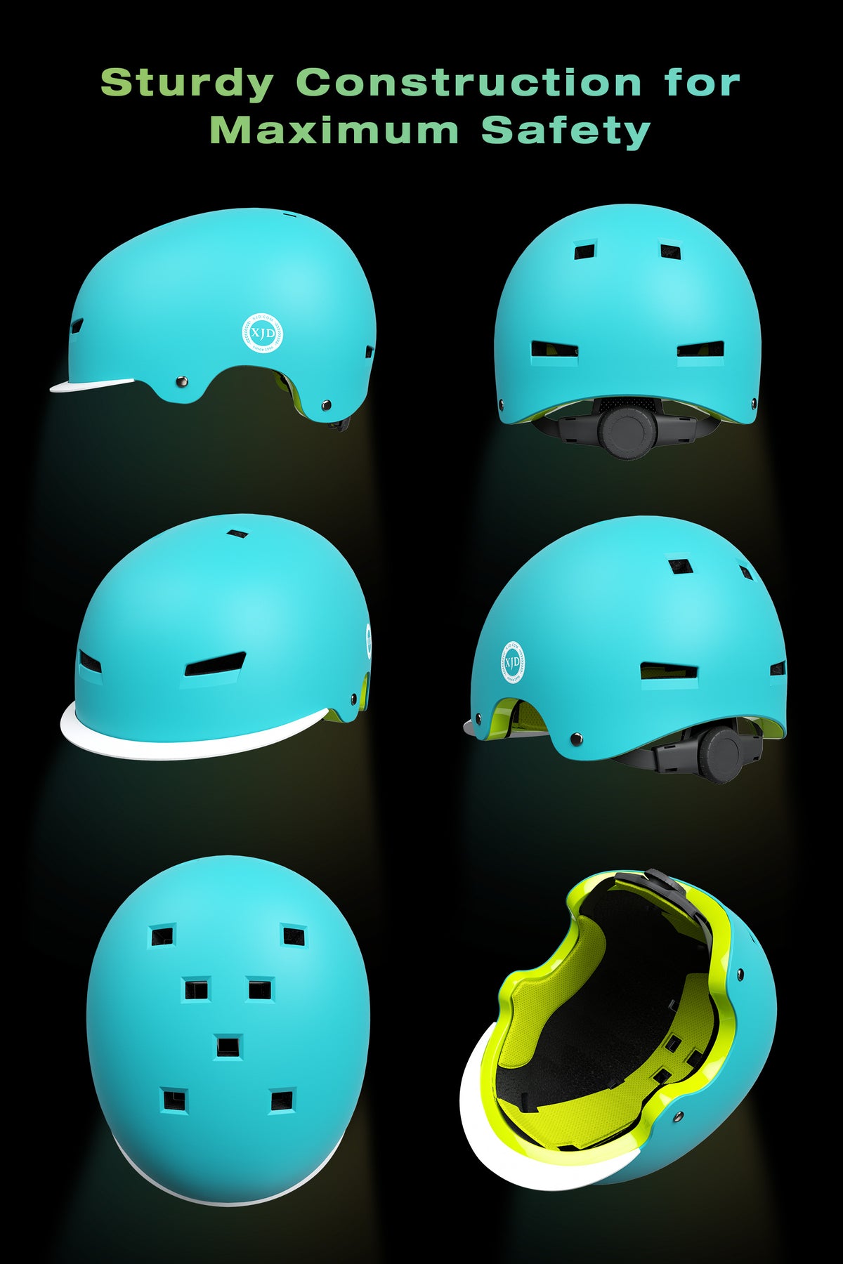 XJD Kids Bike Helmet Sky Blue In Stock USA