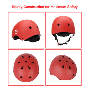 XJD Kids Helmet Sets In Red In Stock USA