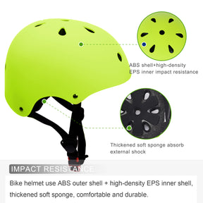 XJD Kids Helmet Sets Yellow Green In Stock USA