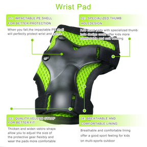 XJD Kids Helmet Sets Yellow Green In Stock USA