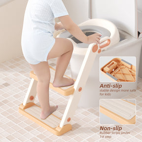 XJD Kids Toilet Training Seat with Step Ladder Gold In Stock USA