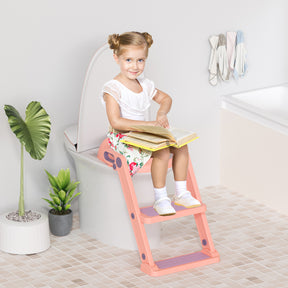 XJD Kids Toilet Training Seat with Step Ladder Pink In Stock USA