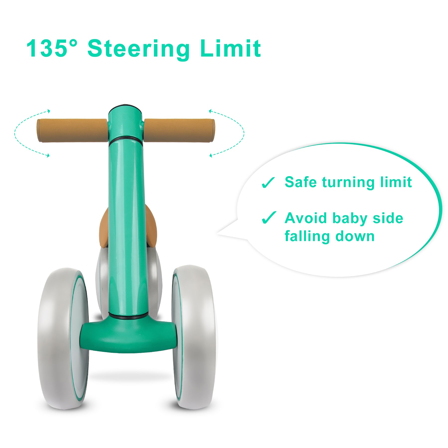 XJD Mini Bike Balance Bike In Green In Stock USA