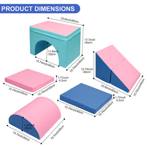 XJD Toddler Climbing Blocks 5 Piece Set Pink Blue In Stock USA
