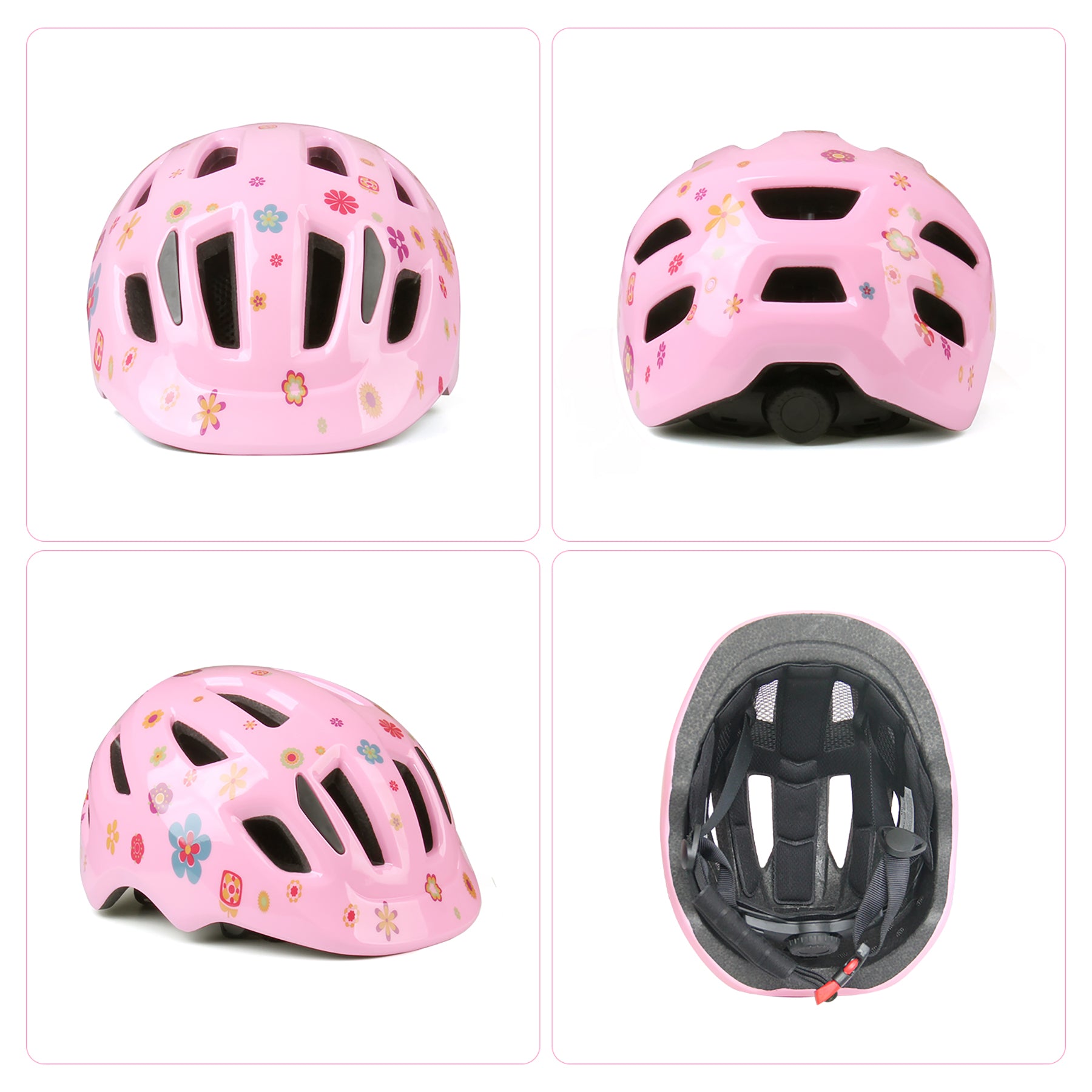 bike helmets for kids rose XJD Pink Flower Kids' Bike Helmet In Stock USA